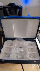 Servizio Cristalli Vintage Caraffa + 6 Bicchieri