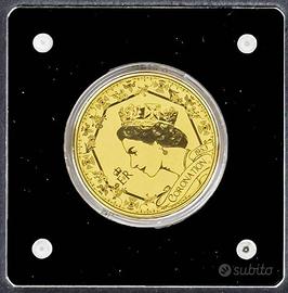 Moneta Oro Puro 999 Regina Elisabetta II