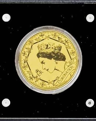 Moneta Oro Puro 999 Regina Elisabetta II