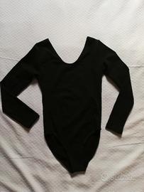 Body nero cotone taglia 40 a maniche lunghe