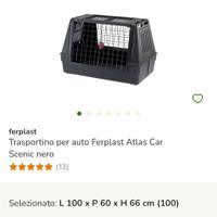 Trasportino ferplast + separatore