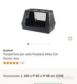 Trasportino ferplast + separatore