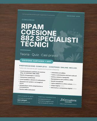 Manuale Concorso RIPAM Coesione 882 Completa