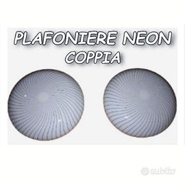 Coppia di plafoniere neon 