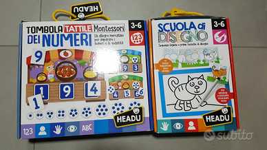 Tombola tattile Montessori e scuola di disegno