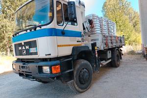 Camion ribaltabile con gru  e vasca inox per uve