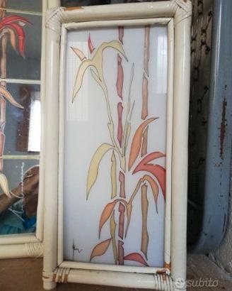 Ingressino di bambù con vetri artistici