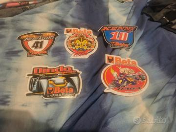 Adesivi vintage anni '90 BETA RACING, motociclismo