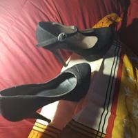 scarpe con zeppa camoscio numero 37