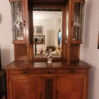 Credenza stile Liberty in legno massello