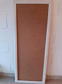 Cornice Specchio Bianca Legno