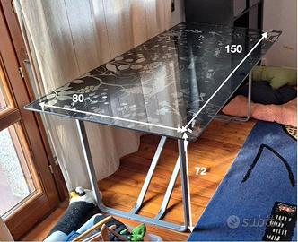 Tavolo / Scrivania da Gaming in vetro