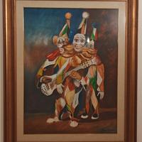 Quadro con clown Gino Pittini