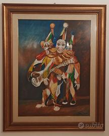 Quadro con clown Gino Pittini