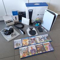 Playstation 5 con accessori e giochi