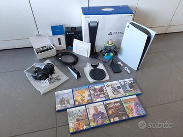 Playstation 5 con accessori e giochi