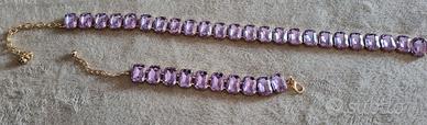parure girocollo+bracciale 
