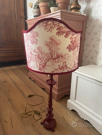 Lampada da tavolo metà 900 in bronzo con paralume