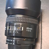 Nikon Nikkor 85 1.8 AF-D con Paraluce