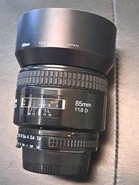 Nikon Nikkor 85 1.8 AF-D con Paraluce