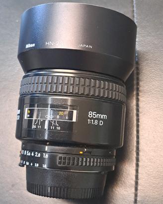 Nikon Nikkor 85 1.8 AF-D con Paraluce