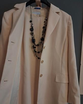 Completo elegante donna giacca lunga e tubino avvi