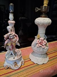Capodimonte porcellane lampade antiche