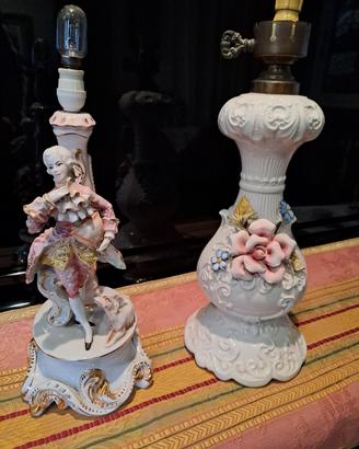 Capodimonte porcellane lampade antiche