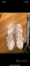 Scarpe rosa col tacco