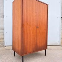 armadio guardaroba anni 60 teak zampe ferro