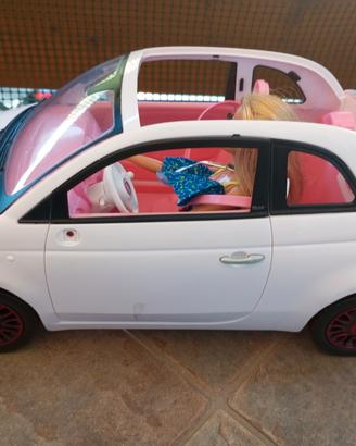 Fiat 500 e scooter di Barbie (Barbie inclusa)