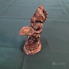 Antica /vecchia statua in bronzo  dell'india