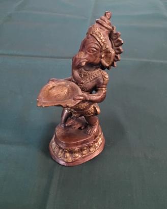 Antica /vecchia statua in bronzo  dell'india
