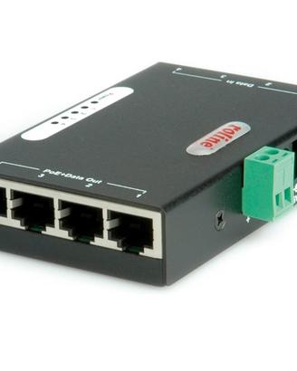 ROLINE Gigabait Ethernet PoE Injector, 4 porte