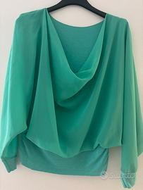 Maglia donna verde menta - acqua in velo