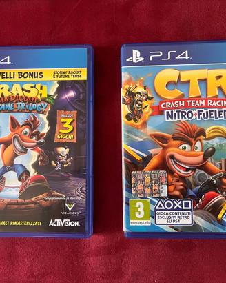 Videogiochi 2 CRASH BANDICOOT ps4