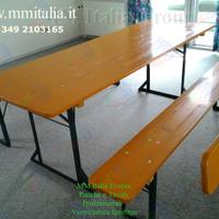 50 Set Tavoli e Panche per Eventi 220 x 80  cm.