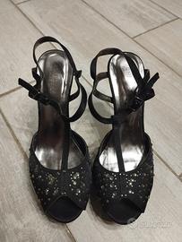 Scarpe Chedivè 37 brillantini cerimonia nuove