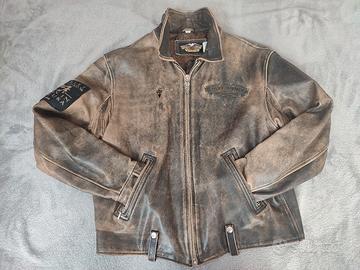 Giubbino vera pelle invecchiata Harley Davidson 