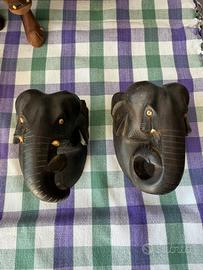 Coppia elefanti da appendere