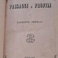 Libro "Paesaggi e Profili" di G. Torelli 1961