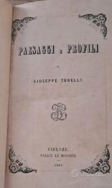 Libro "Paesaggi e Profili" di G. Torelli 1961