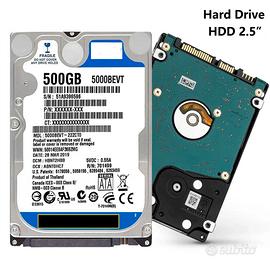 HDD Hard Disk 2.5" 500GB Notebook Pc Portatili