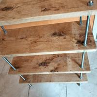 libreria scaffale stile artigianale 