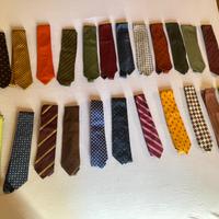 23 cravatte eleganti vintage marche varie italiane