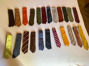 23 cravatte eleganti vintage marche varie italiane