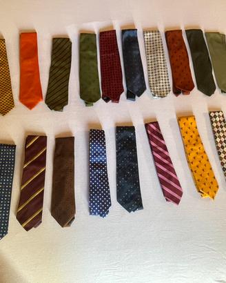 23 cravatte eleganti vintage marche varie italiane