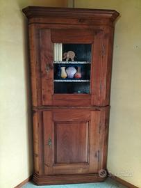 angoliera in ciliegio primi ottocento restaurata