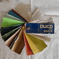 Mazzetta colori auto storiche Simca 1000 Sunbeam