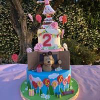 Torta scenografica Masha e Orso